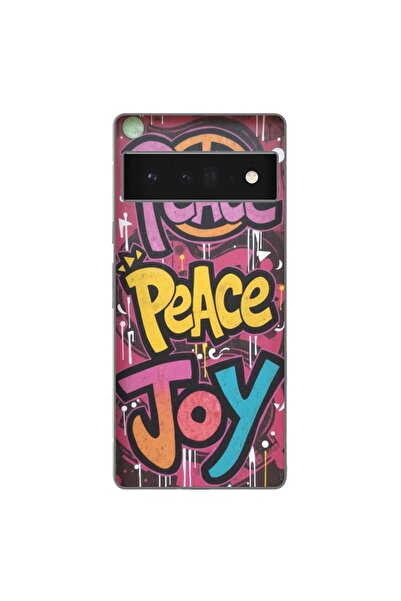 OEM Husa compatibila cu Google Pixel 6 Pro Silicon Gel Tpu Model Peace and Jo...
