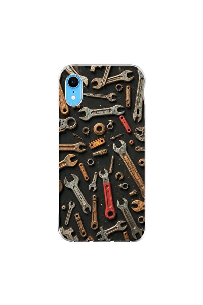 OEM Husa compatibila cu Apple iPhone XR Silicon Gel Tpu Model Mechanic Tools ...