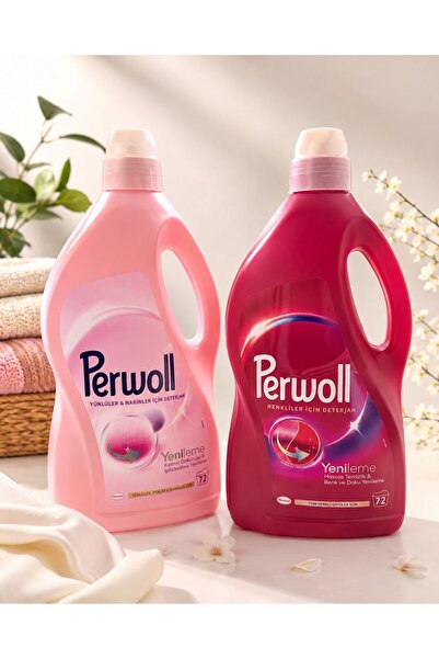 Perwoll Liquid detergent for delicate and colored clothes 2 x 4 L (total 144 ...