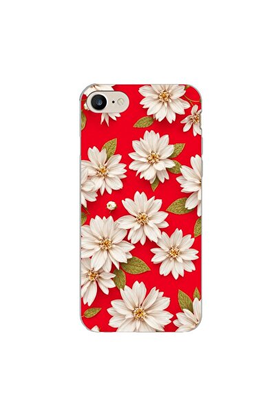 OEM Калъф, съвместим с Apple iPhone 7, iPhone 8, iPhone SE 2020 Модел, Бели ц...
