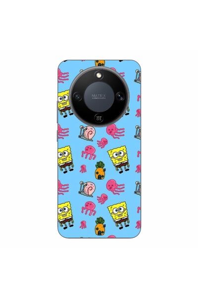 OEM Husa compatibila cu Honor Magic8 Lite Silicon Gel Tpu Model Spongebob Pat...