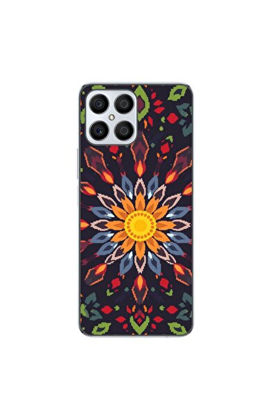 OEM Husa compatibila cu Honor X8 4G Silicon Gel Tpu Model Pixel Art Sun Mistery