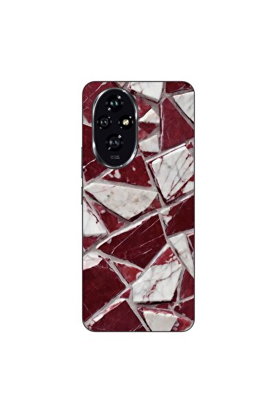 OEM Husa compatibila cu Honor 200 Silicon Gel Tpu Model Broken Glass Red Blood