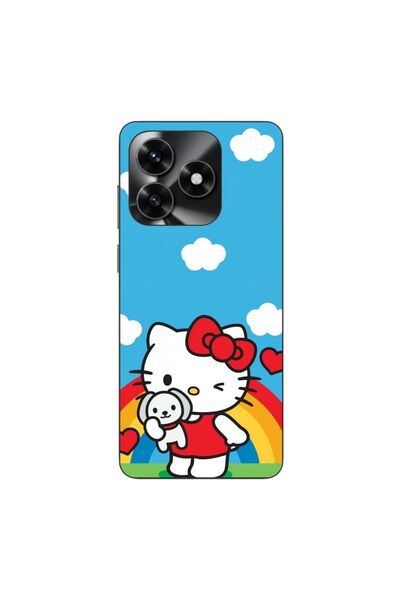 OEM Husa compatibila cu Honor X5c Plus Silicon Gel Tpu Model Hello Kitty Rainbow