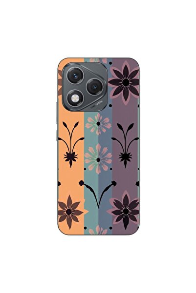 OEM Husa compatibila cu Honor 400 Lite Silicon Gel Tpu Model Vintage Decal Fl...