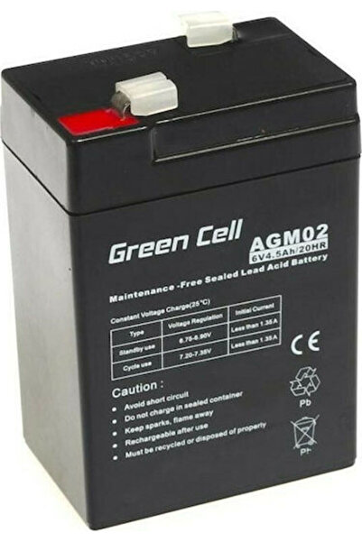 Other Μπαταρία UPS Green Cell με χωρητικότητα 4.5Ah και τάση 6V AGM02 1 τεμάχιο