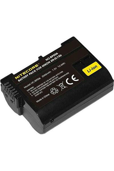Nitecore Μπαταρία Φωτογραφικής Μηχανής EN-EL15b Ιόντων Λιθίου (Li-Ion) 2040mA...