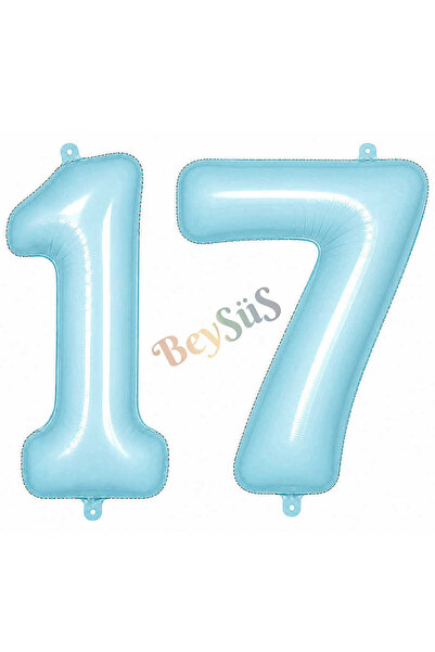 BeySüS 17 بالون فويلو باللون الأزرق (76 سم)
