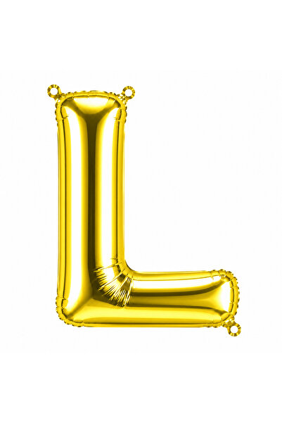 BeySüS Letter L Foil Balloon Gold Color (100 cm)