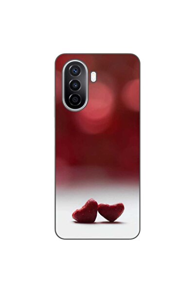 OEM Θήκη συμβατή με Huawei Nova Y70 Σιλικόνης Τζελ TPU με σχέδιο Μικρά Καρδιάκια