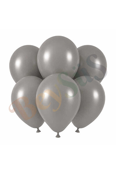 BeySüS Smoke Color Latex Retro Balloons (30 cm) - 6 Pieces