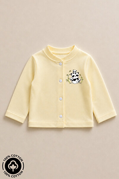 Miniel Unisex Baby Panda Printed 100% Cotton 3-12 Months Seasonal Combed Cott...