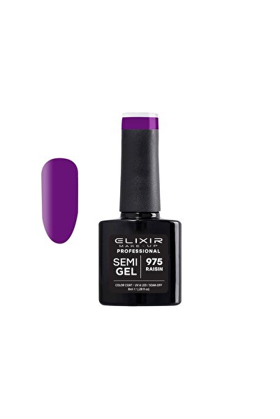 Elixir SEMI GEL ΗΜΙΜΟΝΙΜΟ ΒΕΡΝΙΚΙ 975 (RAISIN) 8ML