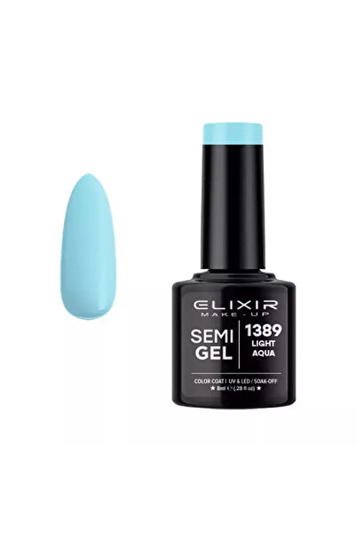 Elixir SEMI GEL (ΗΜΙΜΟΝΙΜΟ ΒΕΡΝΙΚΙ) - 1389 LIGHT AQUA 8ML
