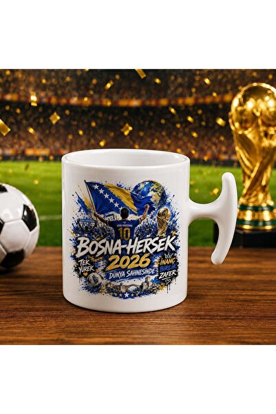 Bk Gift كأس هامر بتصميم كأس العالم لكرة القدم بتصميم مشجعي البوسنة والهرسك - 1