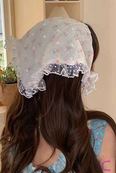 Cinderella Coroană boemă elastică cu volane și model floral colorat - Coroană...
