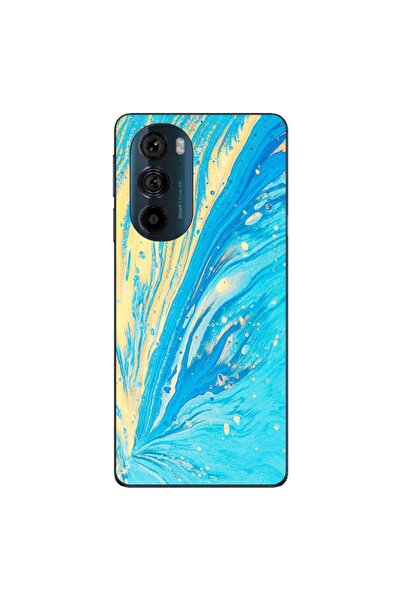 OEM Husa compatibila cu Motorola Edge 30 Pro Silicon Gel Tpu Model Aqua Bloom