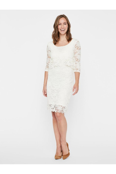 MAMALICIOUS Snow White civil wedding maternity dress