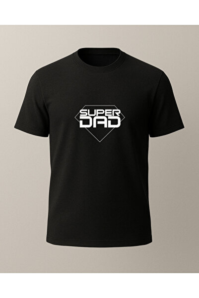 Ebiidesign Super Dad Printed Father's Day Shirt