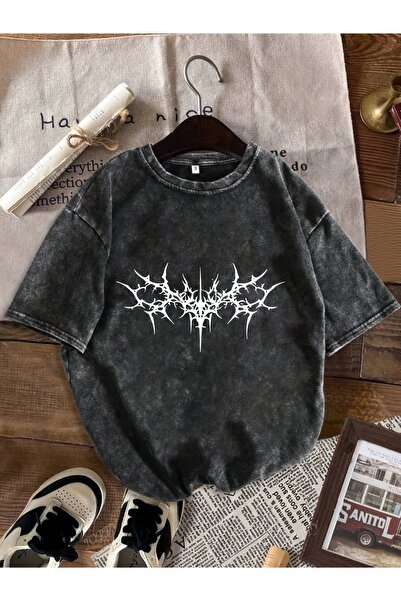 bellanova Unisex Oversize Printed T-Shirt Streetwear Comfortable Fit Daily Pr...