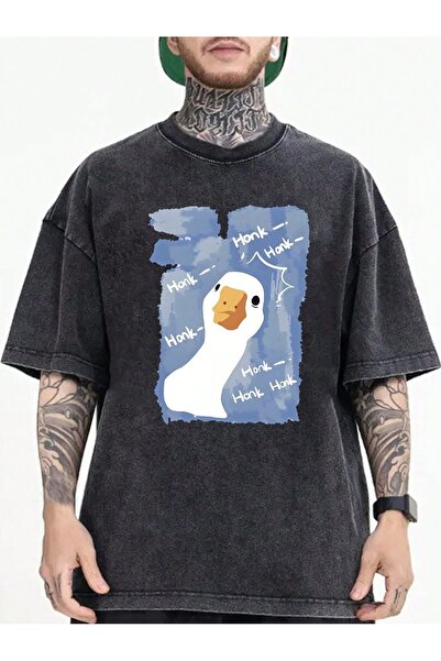 bellanova Unisex Oversize Printed T-Shirt Streetwear Comfortable Fit Daily Pr...
