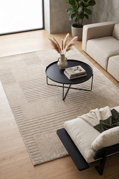Bonny Home Salon Halısı İskandinav Yıkanabilir Kaymaz Yumuşak Dokulu Modern D...