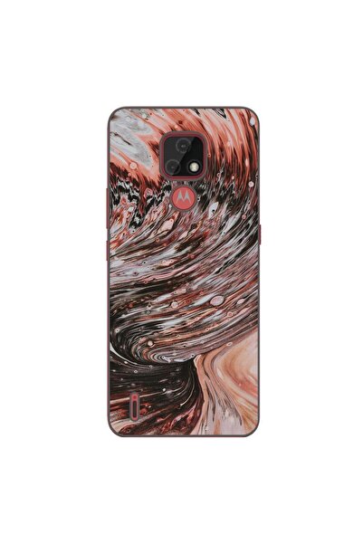 OEM Husa compatibila cu Motorola Moto E7 Silicon Gel Tpu Model Copper Stream