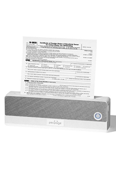 PeriPage Thermal Portable A4 Printer, Supports 8.26"x11.69" US Letter, Wirele...