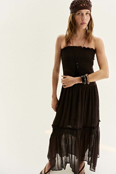 H&M Smocked bandeau dress
