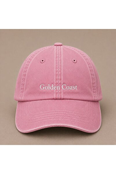 WeavedCo Golden Coast Written Embroidered Vintage Washed Cap Hat