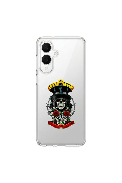 PPKin Samsung Galaxy S25 Edge Compatible Metal 3 Design Transparent Case