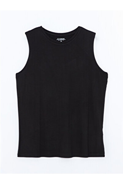 LC Waikiki New Season Black Crew Neck Women's Undershirt