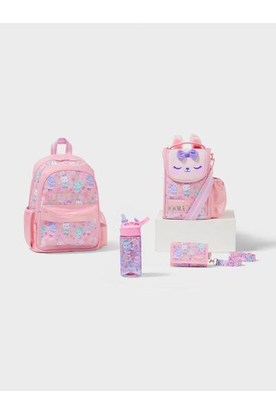 SMIGGLE Playtime 4'lü Bunny Okul Çanta Set ( Çanta Suluk Beslenme Cantası Cüz...