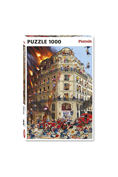 Piatnik Puzzle Piatnik, Fire Brigade Illustration - François Ruyer, 1000 piese