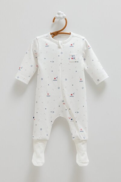 Caramell 100% Cotton Family Socks Overalls Unisex Ecru