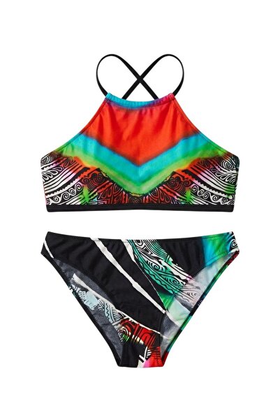 Stimor dolgusuz balensiz boyundan bağlamalı bikini takımı