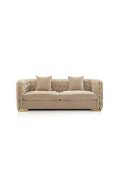 Midas Furniture CHENILLE SOFA 3 SEATER 234X100X81 CM BEIGE