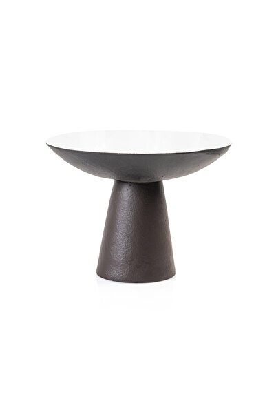 Midas Furniture مزهرية من البولي ريزين 34×34×25 سم باللون الأبيض