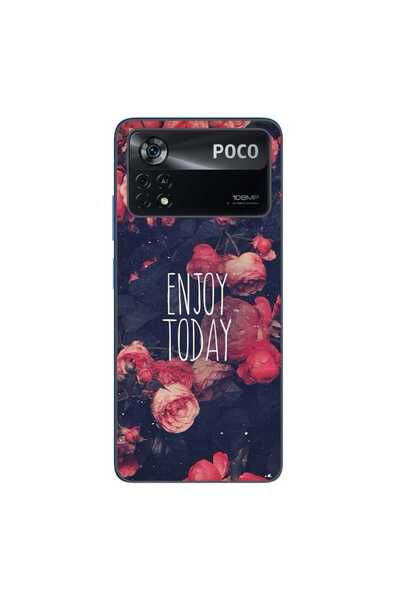 OEM Case compatible with Xiaomi Poco X4 Pro Silicon Gel Tpu Model Enjoy Today
