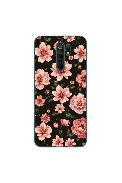 OEM Θήκη συμβατή με Xiaomi Redmi 9 από σιλικόνη gel TPU με σχέδιο ροζ ανοιξιά...