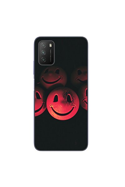 OEM Case compatible with Xiaomi Poco M3 Silicone Gel Tpu Pattern Grungy Smile...