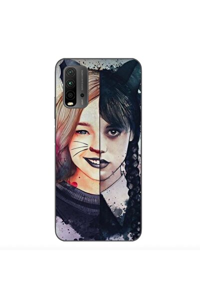 OEM Калъф, съвместим с Xiaomi Redmi 9T, силиконов гел TPU модел Уенздей и Ени...