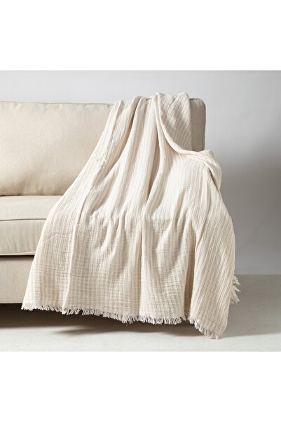 Mudo Concept VIOLA ÇİZGİLİ PİKE BEJ 200X230 CM