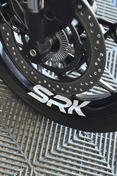 Banxtre RKS-QJ Motor Grubuna Uyumlu Jant İçi SRK Yazı Sticker Seti (4 Adet)