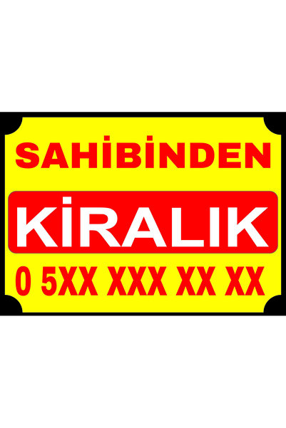 ZAYN SAHİBİNDEN KİRALIK AFİŞ 100X70 BRANDA - AFİŞ - PANKART