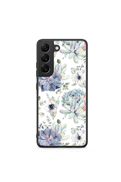 Other Samsung S22 Plus Flower 56 Black Glossy Θήκη