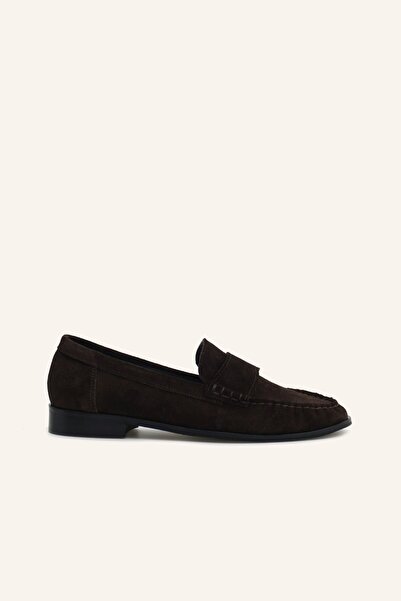 MARCATELLI Kahve Süet Deri Loafer