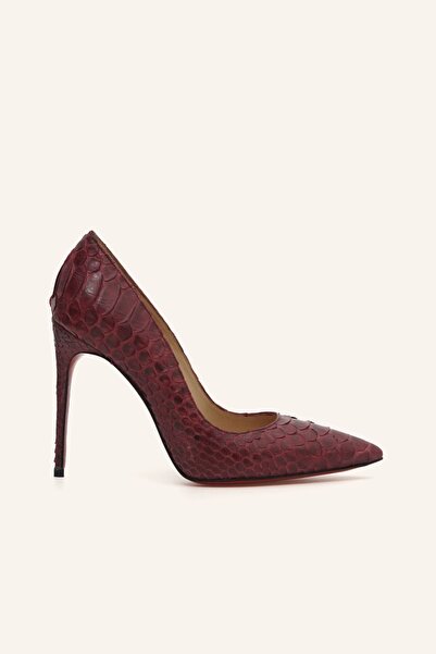 MARCATELLI Bordo Piton Deri Yüksek Stiletto