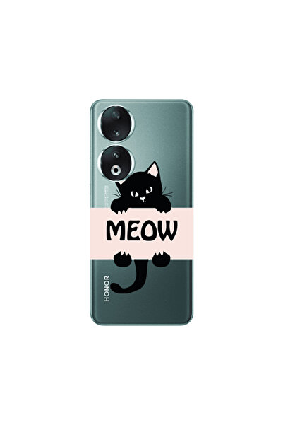 Other Honor 90 5G Meow Transparent Silicone TPU Θήκη