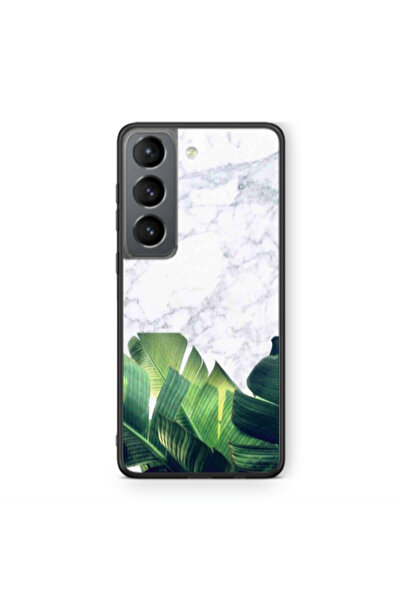 Other Samsung S21 PLUS Marble Laves Black Glossy Θήκη